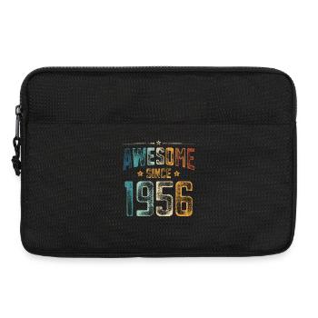 1956 Naissance Anniversaire Année de naissance - Sacoche pour ordinateur portable 13 pouces - noir - Devant