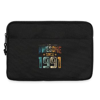 1991 Naissance Année de naissance - Sacoche pour ordinateur portable 13 pouces - noir - Devant