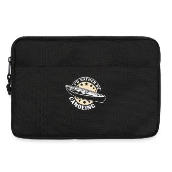 Kanu Kanut Kanutin Kanufahrer - Laptoptasche 13" - Schwarz - Vorne