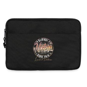 2015 Geburtsjahr Geburtstag Vintage - Laptoptasche 13" - Schwarz - Vorne