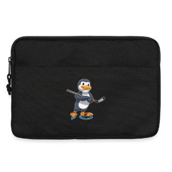 Pinguin Eishockey Eishockeyschläger - Laptoptasche 13" - Schwarz - Vorne