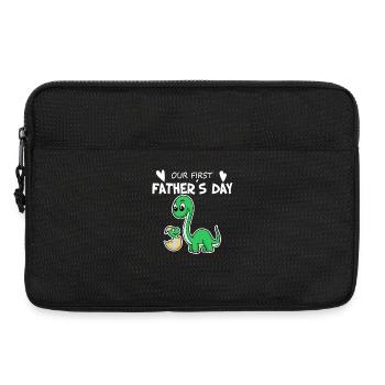Fête des Pères - Premier cadeau de la fête des Pères - Sacoche pour ordinateur portable 13 pouces - noir - Devant