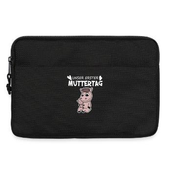 Muttertag - erster Muttertag Geschenk - Laptoptasche 13" - Schwarz - Vorne