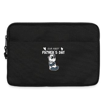 Fête des Pères - Premier cadeau de la fête des Pères - Sacoche pour ordinateur portable 13 pouces - noir - Devant