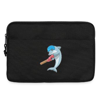 Delfin Cricket Cricketschläger - Laptoptasche 13" - Schwarz - Vorne