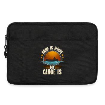 Kanu Kanut Kanutin Kanufahrer - Laptoptasche 13" - Schwarz - Vorne
