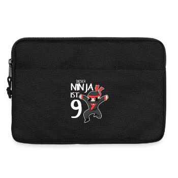 9 Jahre Geburtstag Junge Ninja - Ich bin 9 - Laptoptasche 13" - Schwarz - Vorne