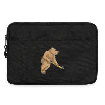 Hockey sur gazon Bear Stick - Sacoche pour ordinateur portable 13 pouces - noir - Devant
