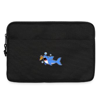 Pêche à l’hameçon pour pêcher au requin - Sacoche pour ordinateur portable 13 pouces - noir - Devant