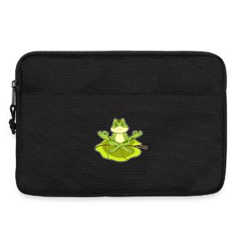 Frosch Yoga Fitness Meditation - Laptoptasche 13" - Schwarz - Vorne