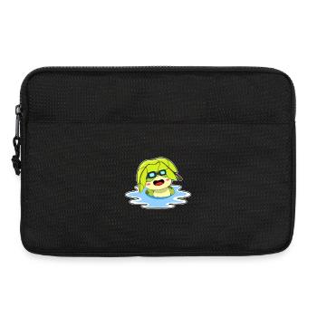 Frosch Sonnenbaden - Laptoptasche 13" - Schwarz - Vorne