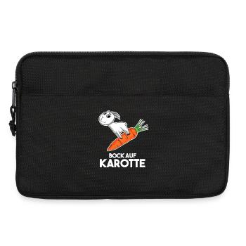 Karotte Ziege Ziegenbock - Laptoptasche 13" - Schwarz - Vorne