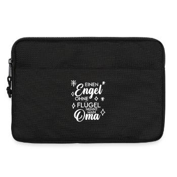 Oma Engel Spruch - Laptoptasche 13" - Schwarz - Vorne