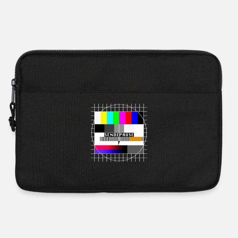 Testbild Sendepause 80er 90er Jahre Party Kostüm - Laptoptasche 13" - Schwarz