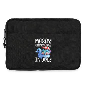 Elves Merry Christmas In July Tropical - Laptop bag 13" - black - Front