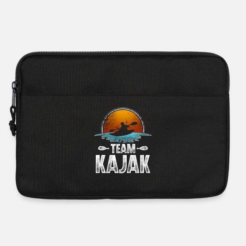 Kajak Kajakfahrer Kajaker Team - Laptoptasche 13" - Schwarz