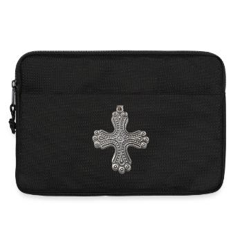 Croix d’argent de Kalevala - Sacoche pour ordinateur portable 13 pouces - noir - Devant