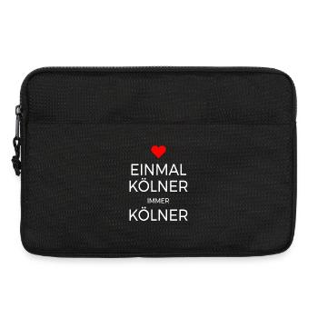 Köln Einmal Kölner Immer Kölner Karneval Kölsch - Laptoptasche 13" - Schwarz - Vorne