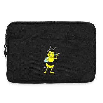 Biene Dart Dartpfeil - Laptoptasche 13" - Schwarz - Vorne