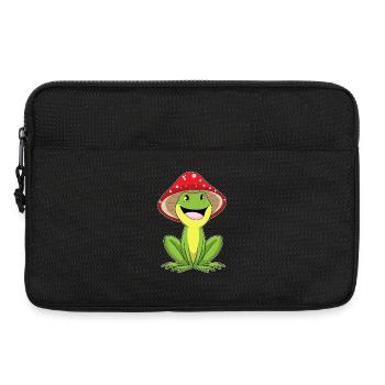 Frog Mushroom - Laptop bag 13" - black - Front