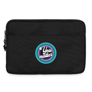 Vous êtes important - Vous comptez - Sacoche pour ordinateur portable 13 pouces - noir - Devant