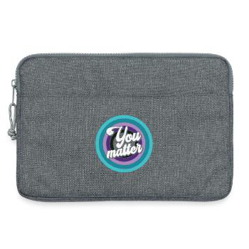 Du Bist Wichtig - You Matter - Laptoptasche 13" - Grau meliert - Vorne