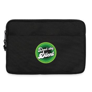 Don't Stay Silent Grün Mental Health - Laptoptasche 13" - Schwarz - Vorne