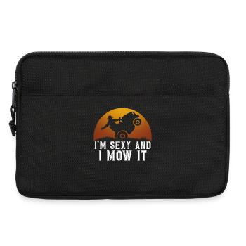 Lawn Mower Gardener Garden Hobby Gardener - Laptop bag 13" - black - Front