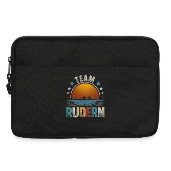 Rudern Ruderer Ruderboot Team - Laptoptasche 13" - Schwarz - Vorne