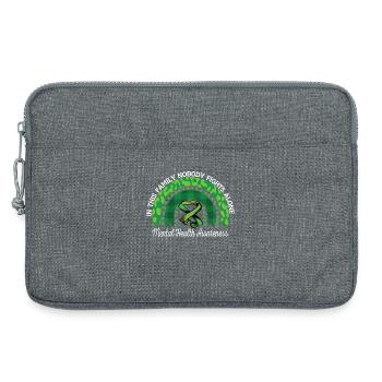 Sensibilisation à la santé mentale Rainbow Green - Sacoche pour ordinateur portable 13 pouces - gris chiné - Devant