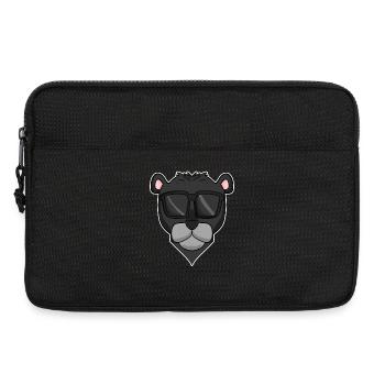 Black panther with sunglasses - Laptop bag 13" - black - Front