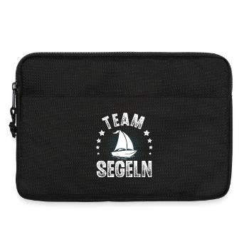 Segeln Segler Segelboot Team Crew - Laptoptasche 13" - Schwarz - Vorne