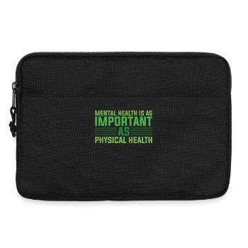 Psychische Gesundheit Mentale Stabilität - Laptoptasche 13" - Schwarz - Vorne