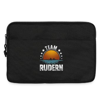 Rudern Ruderer Ruderboot Team - Laptoptasche 13" - Schwarz - Vorne
