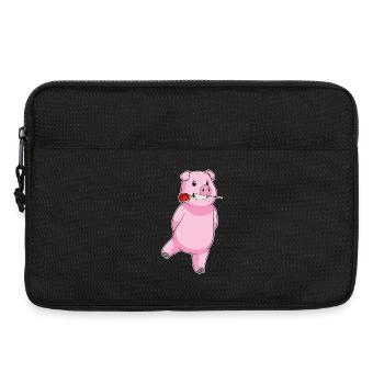Pig Rose - Sacoche pour ordinateur portable 13 pouces - noir - Devant
