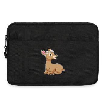 Deer Daisies - Laptop bag 13" - black - Front