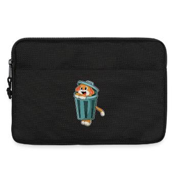 Dog Trash Can - Laptop bag 13" - black - Front