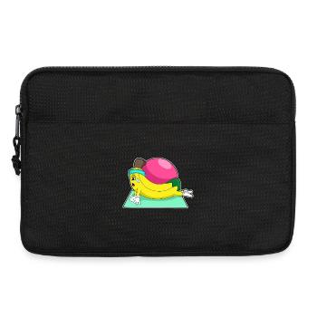 Banane Yoga Fitness Gymnastik - Laptoptasche 13" - Schwarz - Vorne