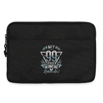 99. Geburtstag Da Fängt Das Leben An - Laptoptasche 13" - Schwarz - Vorne