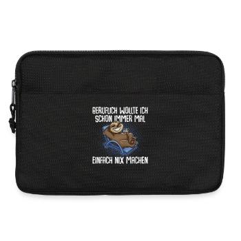 Faultier Beruf - Laptoptasche 13" - Schwarz - Vorne