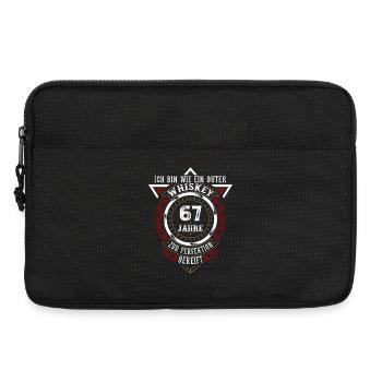 67. Geburtstag Whiskey Whisky - Laptoptasche 13" - Schwarz - Vorne