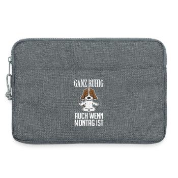Basset Hound - Laptoptasche 13" - Grau meliert - Vorne