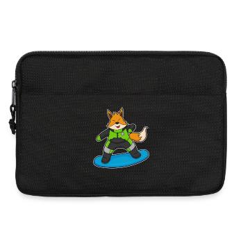Fuchs Snowboarder Snowboard - Laptop bag 13" - black - Front