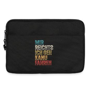 Kanu Kanufahrer Kanufahren - Laptoptasche 13" - Schwarz - Vorne