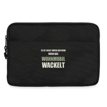 Cooles Camper Reisemobil Wohnmobil Fun Shirt - Laptoptasche 13" - Schwarz - Vorne