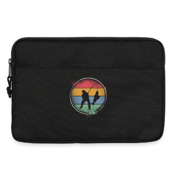 Pêche Pêcher Pêcheur - Sacoche pour ordinateur portable 13 pouces - noir - Devant