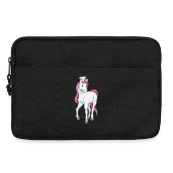 Cuisinage du Chef Licorne Chef Chapeau - Sacoche pour ordinateur portable 13 pouces - noir - Devant