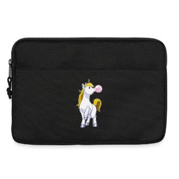 Einhorn Kaugummi - Laptoptasche 13" - Schwarz - Vorne