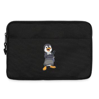 Penguin Hairdresser Comb - Laptop bag 13" - black - Front