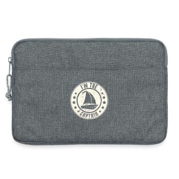 Kapitän Segeln Segler Retro Vintage - Laptoptasche 13" - Grau meliert - Vorne